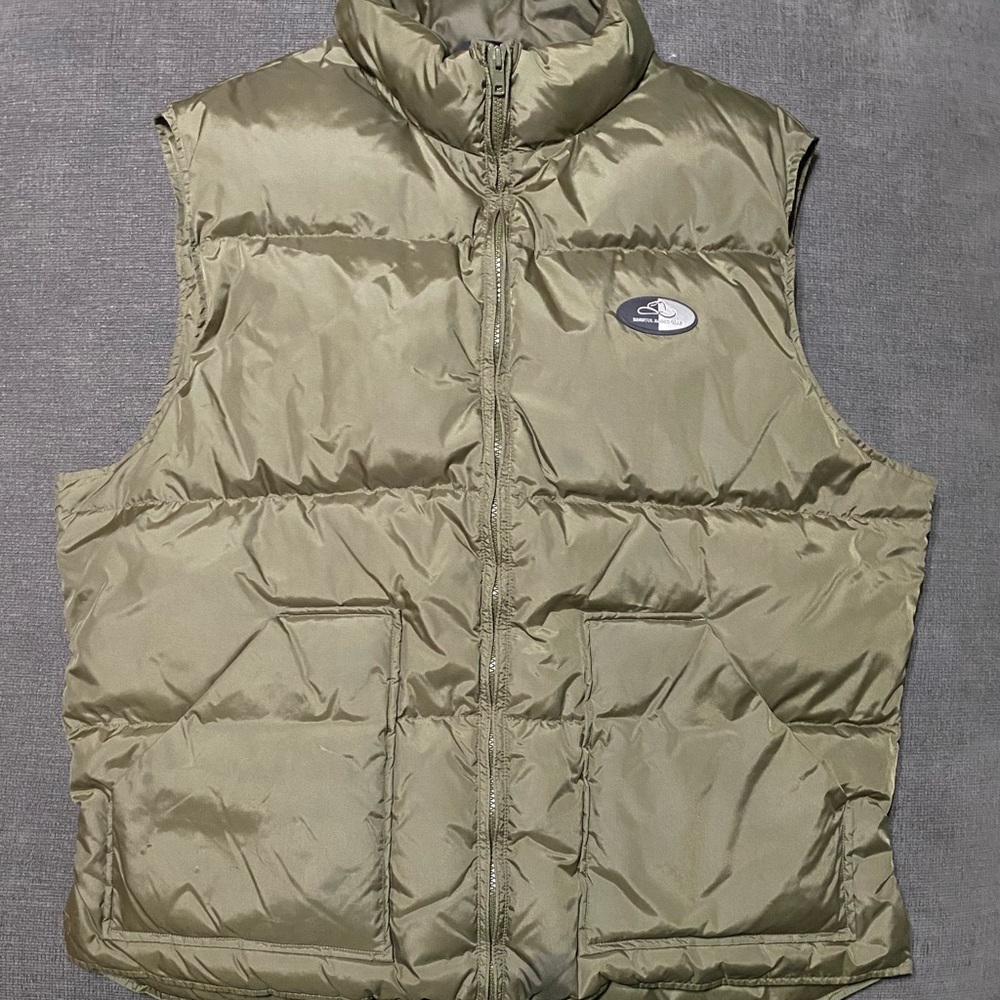 Resistol Rodeo Gear Olive Green Puffer Vest Sz XXL EUC